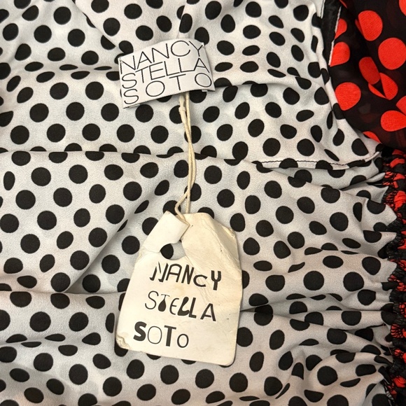 Nancy Stella Soto New with tags Austrian Drape Dress Sz M Oversized baggy - Picture 2 of 8